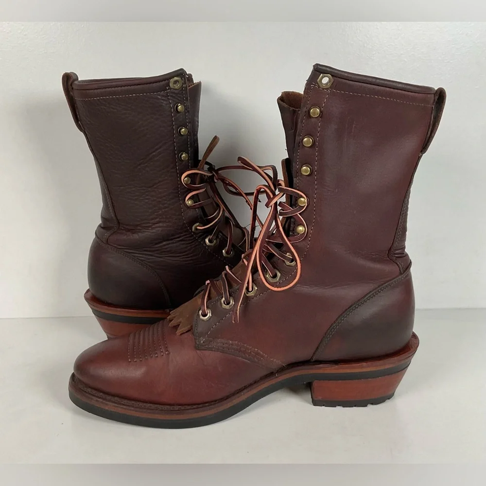 Vintage Chippewa Kiltie Packer Boots | Soft Toe | USA Made | Men’s 9.5 D